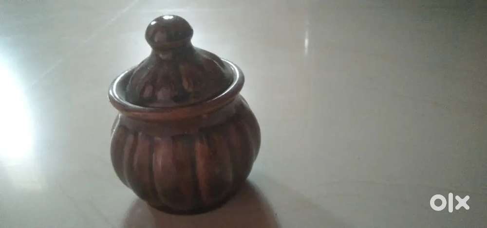 ceramic jar with a lid