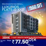 At Vidyuthnagar3BHK EAST,SOUTH & NORTH facings are available for sale