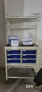 medical crash cart, also known as an emergency cart