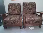5 seater wooden sofa set