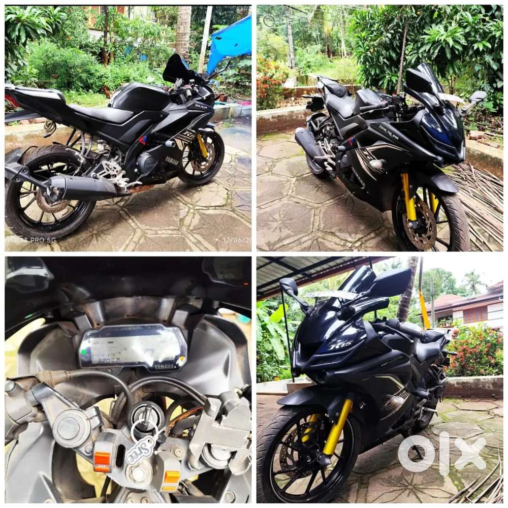 R15 V3 is in good condition , new tyre well maintained