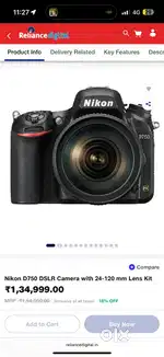 Nikon D750 DSLR FULL FRAME