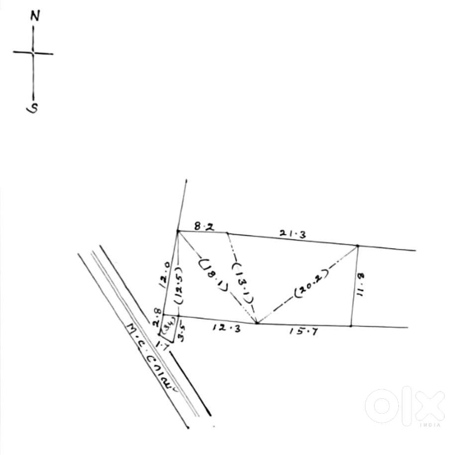 Prime 9-cent MC Road–facing plot for sale!