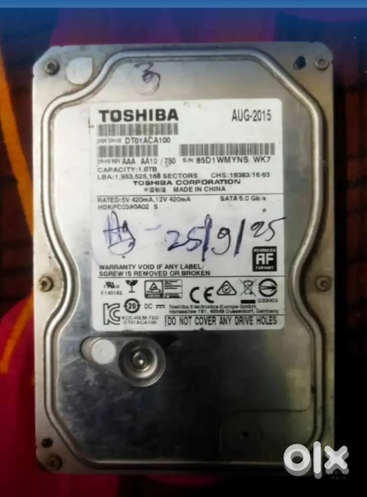 Toshiba 1 tb(1000)gb