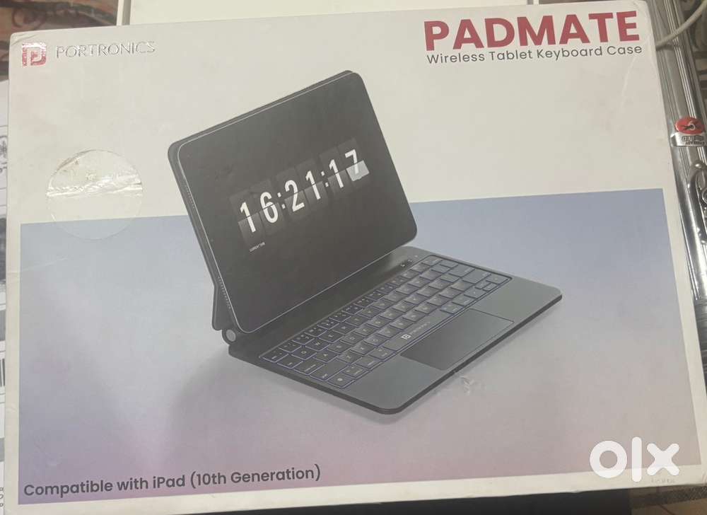 Backlit Portronics Padmate Keyboard in Warranty for iPad/Tablet