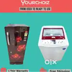 ~Whirlpool 190 ltrs single door fridge and Whirlpool 7 kg top load