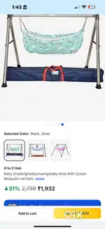 Premium Baby Cradle + Panda Bravo Walker (Almost New)
