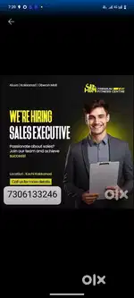We are hiring Sales executive at Oberon mall Kochi.