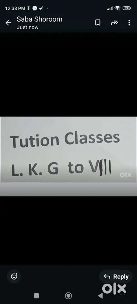 Tution lkg to 6