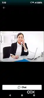 Required a female receptionist for office