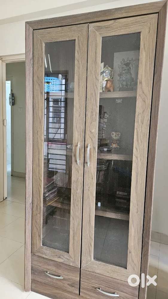 Bookshelf with glass doors