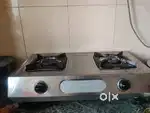 Gas stove 2 Burner set steel
