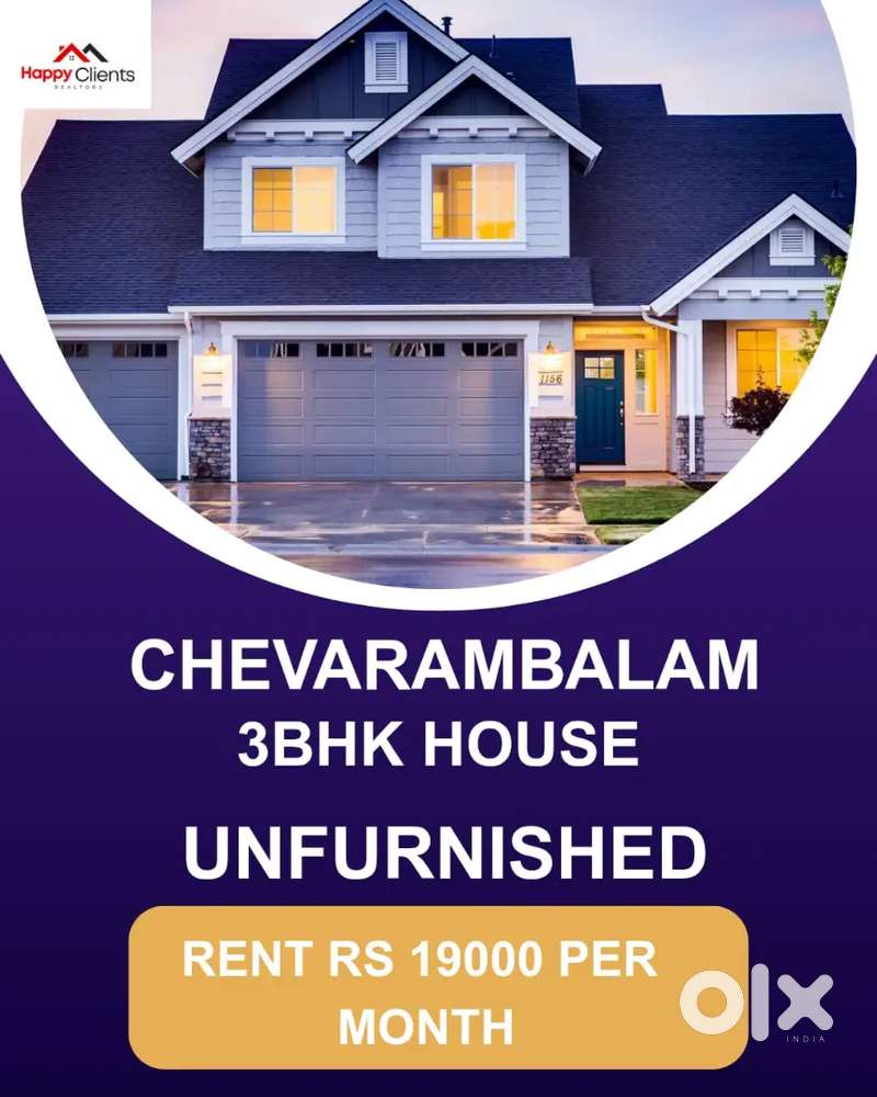 Chevarambalam 3bhk independent house available for rent