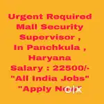 Immediate Recruitment Supervisor Panchkula