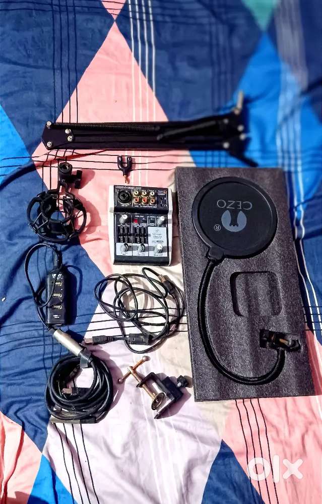 Home Studio SetUp Microphone Audio interface