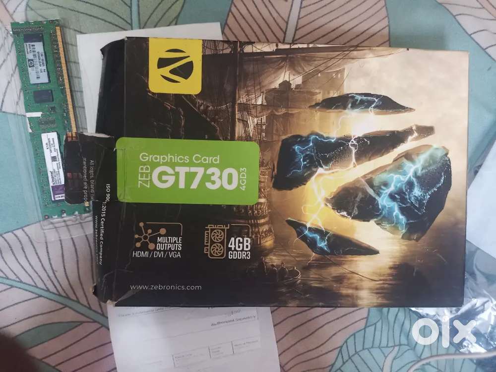 ZEBRONICS GT730-4GD3 Graphics Card, NVIDIA, 4GB + 2GB Ram