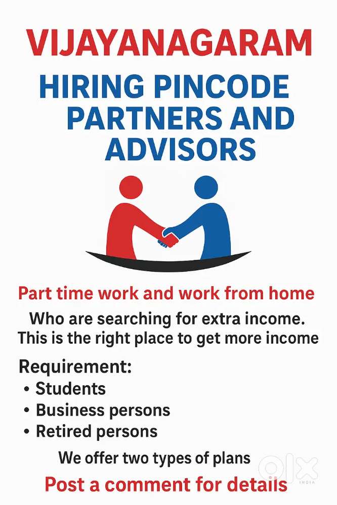 Requirement pincode partners and advisors