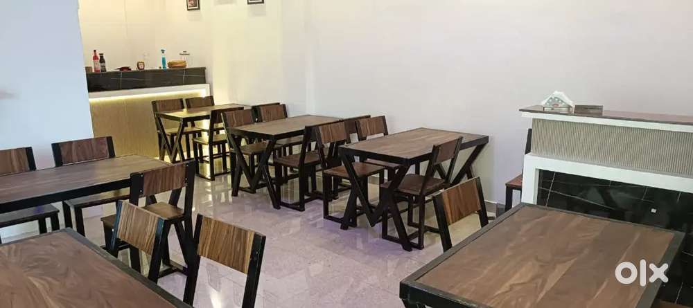 Cafe tables & chairs (4 sets)