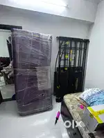 Urgent sell- king size metal bed with mattress