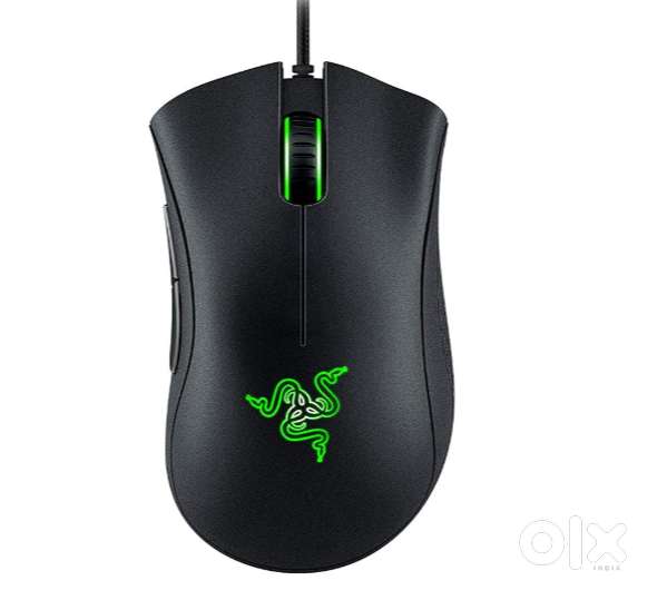 Razer DeathAdder Essential Wired Gaming Mouse I Single-Color Green Lig