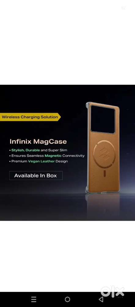 Infinix not 40 Pro 8 256  back panel damage hai