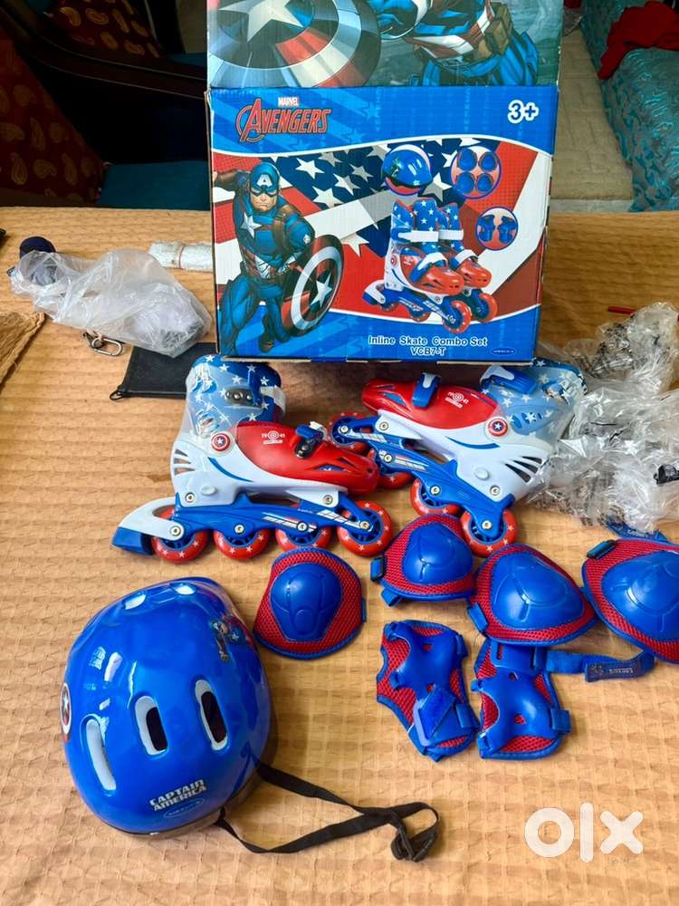 Brand New Hamleys Avengers skating set for age 3-9 years