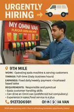 Soda van machine for van