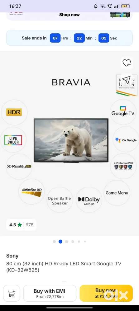 Sony Bravia 32 inch