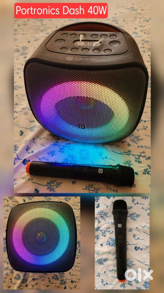 Portronics Dash 40W - Portable speaker with wireless karaoke mic