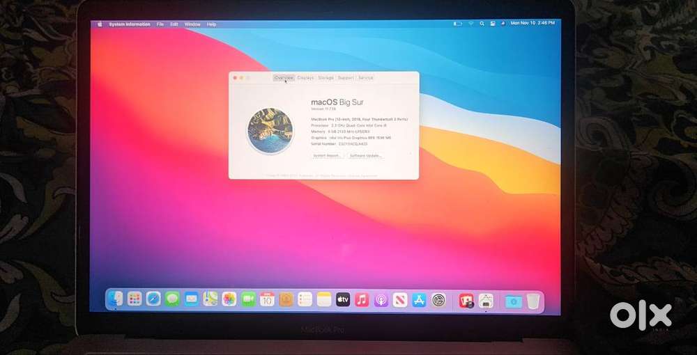 Macbook pro(13inch retina display,2018)