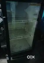 1.5 years old commercial glass fridge