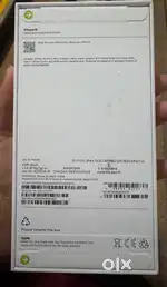 Iphone 16 box piece with 1 year apple care.