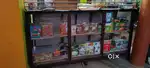 Bakery counter and 4 set racks and aluminium glass shelf