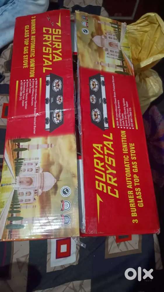 3 burner automatic gas stove