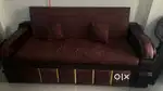 Till 28sept Heavy duty soft cum bed with 4 cusions
