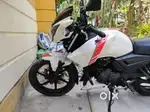 TVS Apache RTR 160 2V ABS  BS4 WHITE COLOR