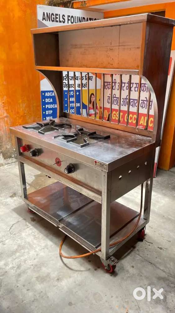 Commercial Stainless Steel Chai / Fast-Food Counter For Sale