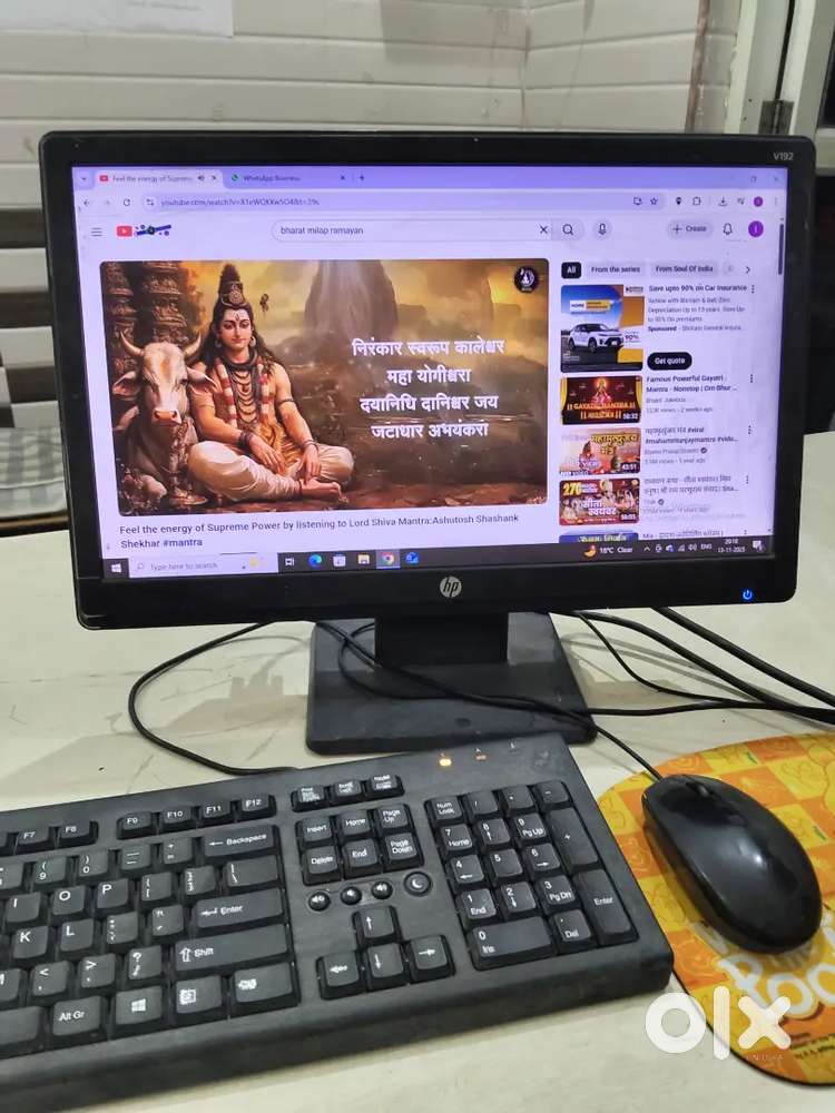 Desktop i5 19 inch monitor 4 th generation 6 Gb ram SSD 128