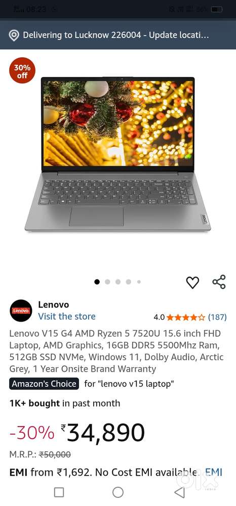 Lenovo 2 month old only