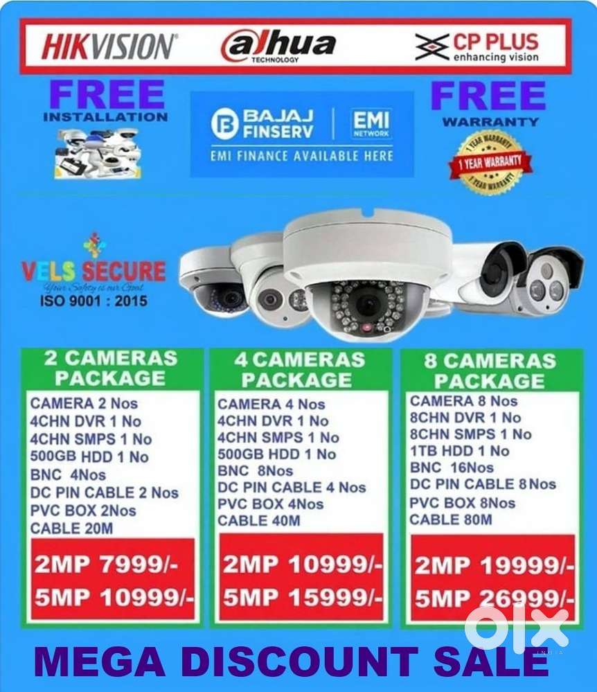 MEGA FESTIVAL OFFER SALE 2MP  HIKVISION   CCTV CAMERA   DAY &
