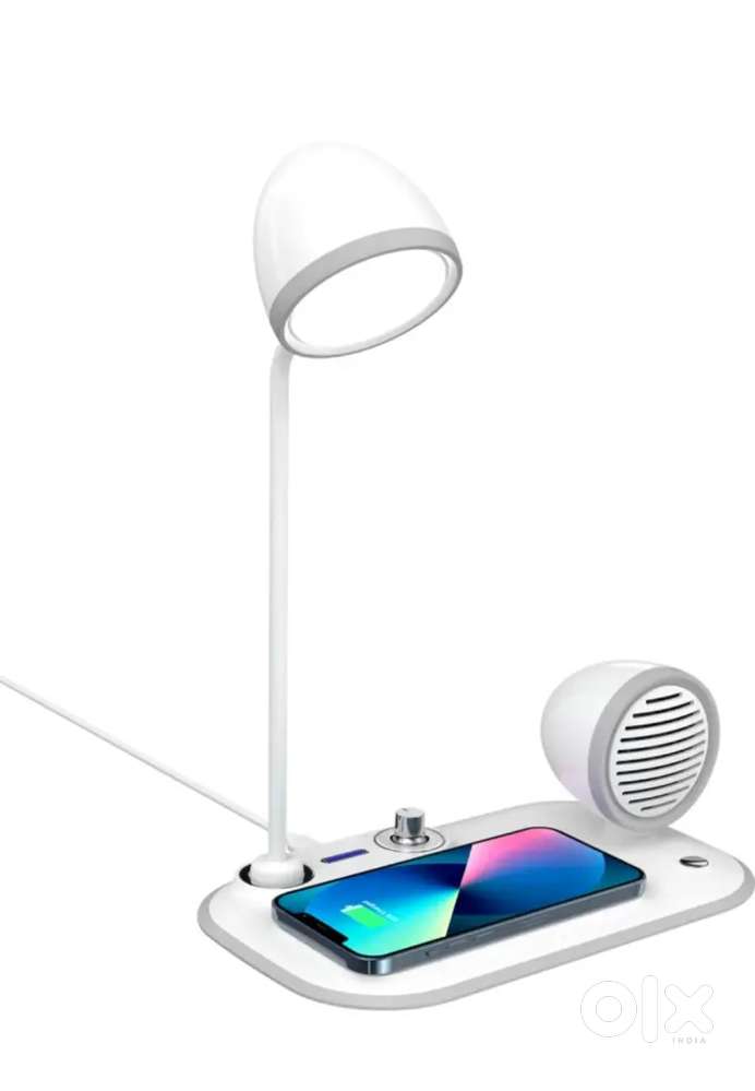 3 in 1 Desk lamp, 15w wireless charger, bluetooth calling speaker