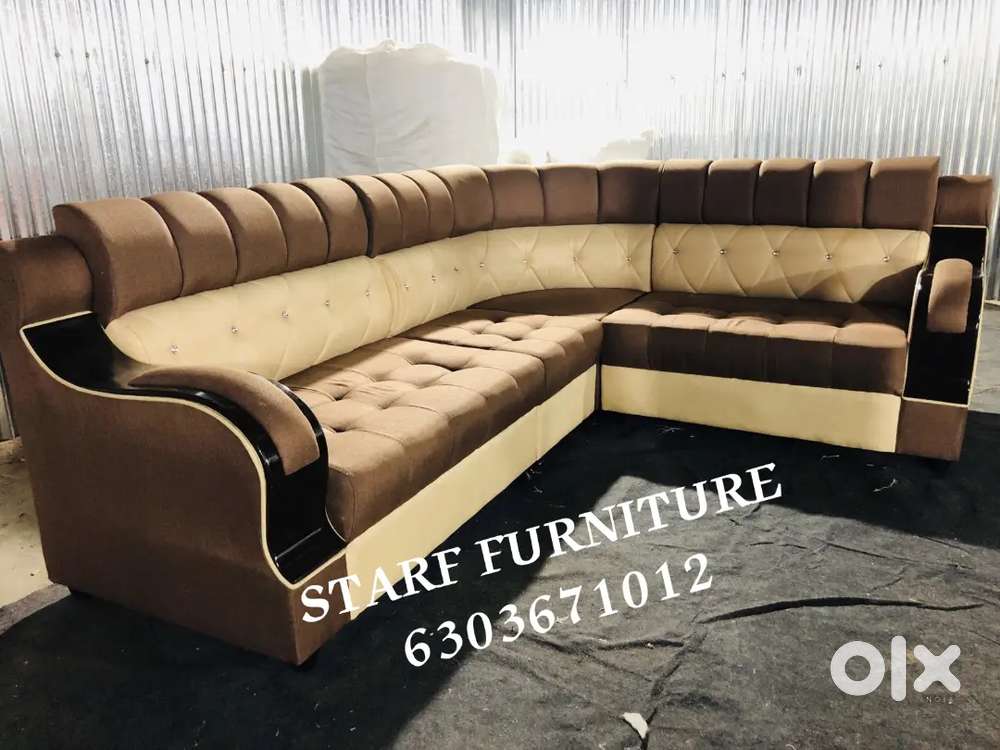 S type handle L Shape Sofa available in Starf Furniture