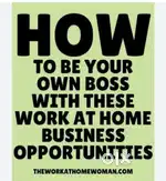 Work from home opportunities
