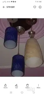 Hanging light. Company ki h heavy. Glass