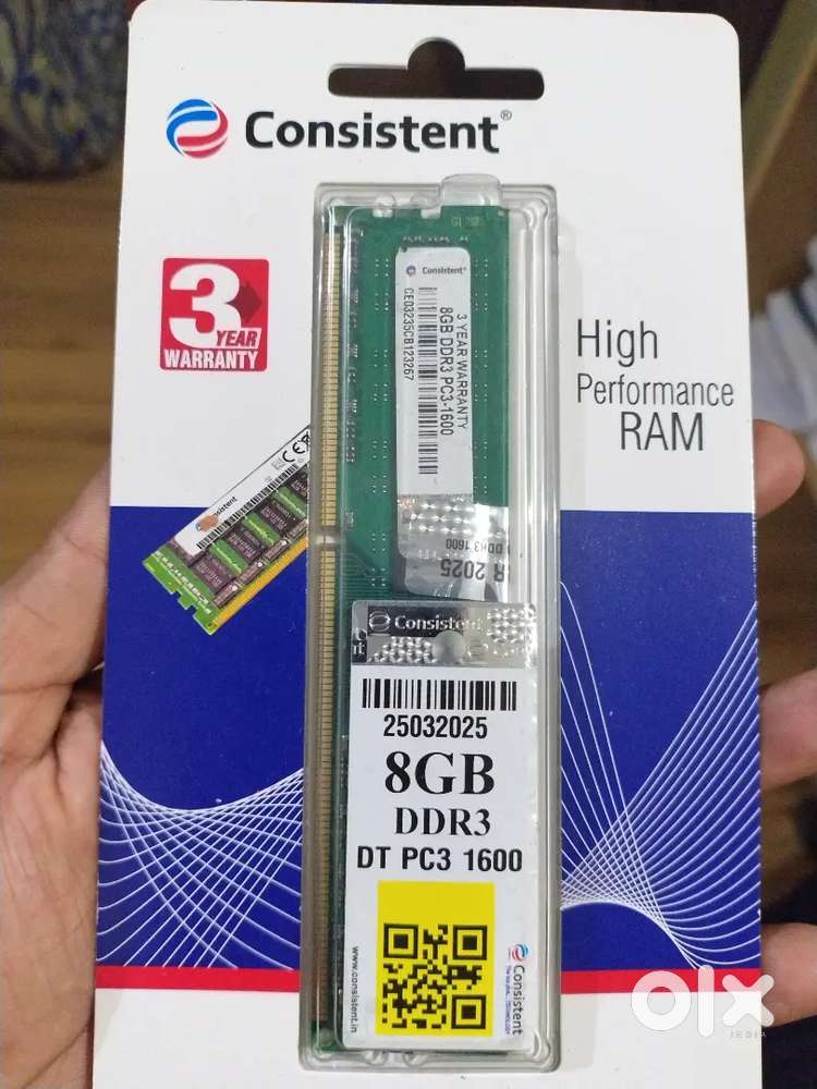8GB DDR 3 RAM