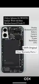 Iphone 16 Display , Battary , motherboard