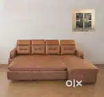 Latest model l shape sofa cum bed in emi available Aliyar Arham factor