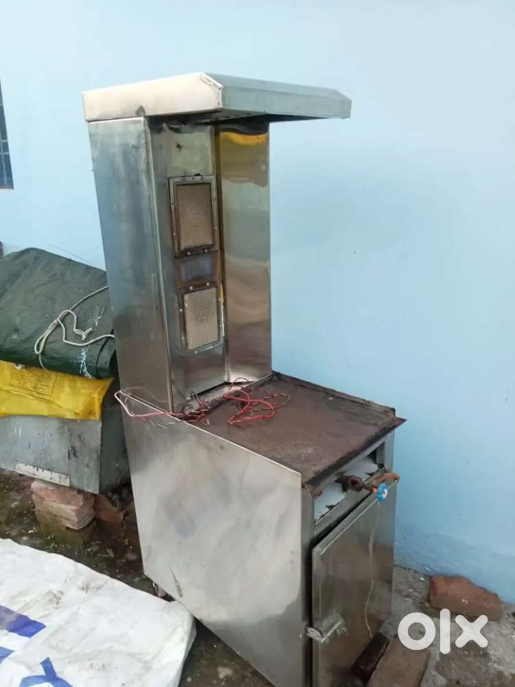 Shawrma machine and steel burner