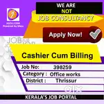 Cashier Cum Billing - [398259]