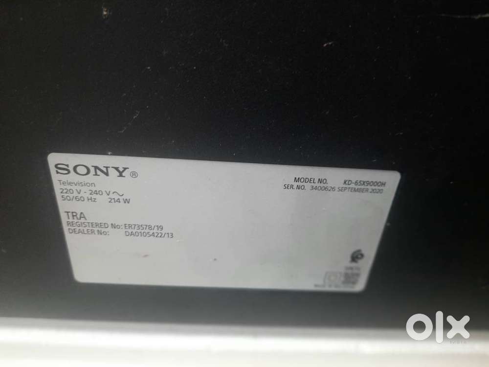 Sony 65 inch TV for sale display issue